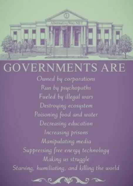 Removing all euphemisms, government is Slavery!